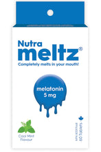 Load image into Gallery viewer, NUTRAMELTZ Melatonin (5 mg - 60 Melts)