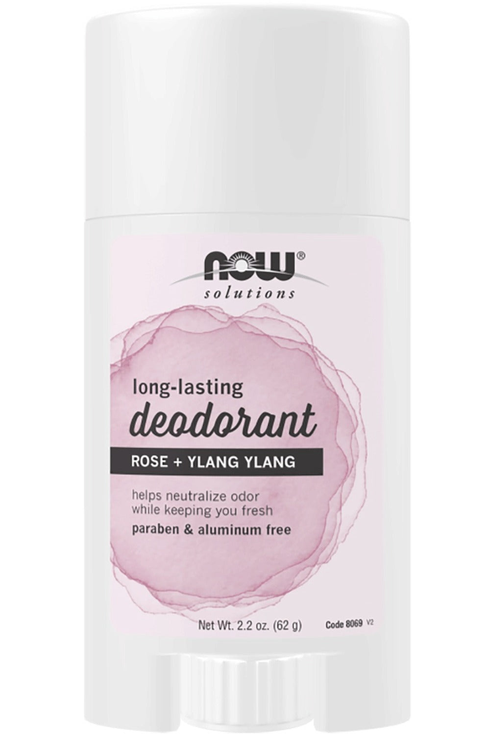 NOW Deodorant Stick (Long-Lasting Rose & Ylang Ylang - 62 grams)