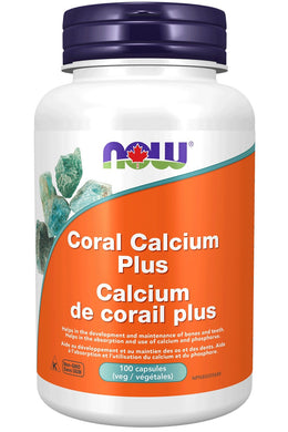 NOW Coral Calcium Plus (100 Capsules)