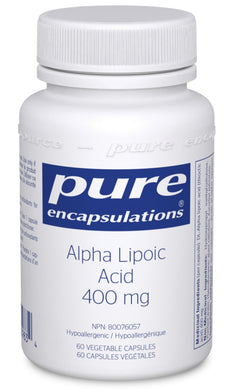 PURE ENCAPSULATIONS Alpha Lipoic Acid (400 mg - 60 veg caps)