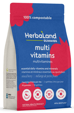HERBALAND Multi Vitamins(Berry - 90 Gummies)