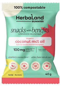 HERBALAND Coconut MCT (Strawberry Coconut - Box 12 x 40 gr)