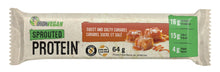 Load image into Gallery viewer, IRON VEGAN Sprouted Protein Bar Sweet &amp; Salty Caramel (Box 12 x 64 gr)