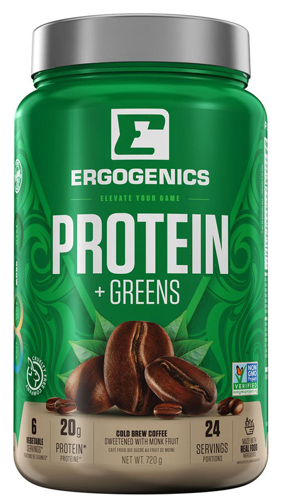 ERGOGENICS Plant Protein + Greens (Coffee - 720 gr)