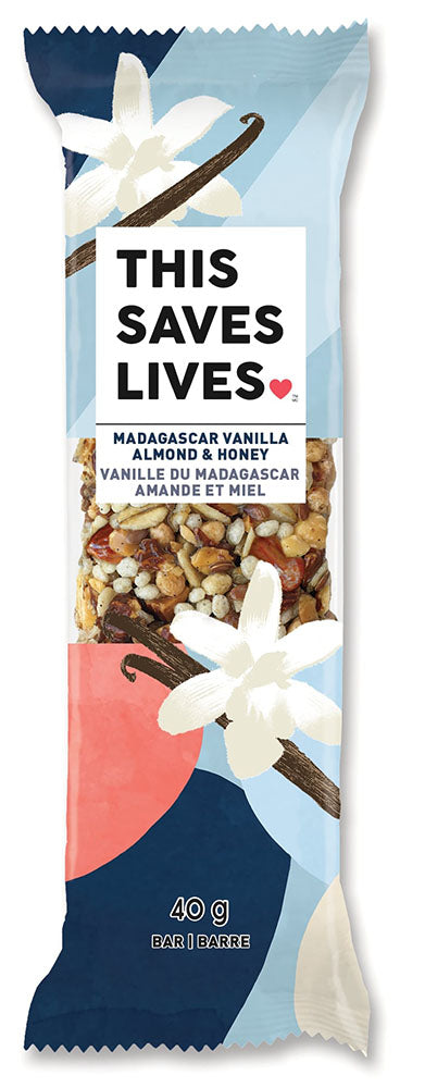 THIS SAVES LIVES Madagascar Vanilla Almond & Honey (Box - 12 x 40 gr)