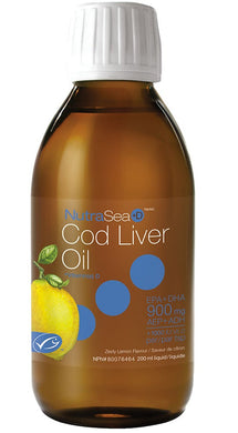 NUTRASEA Cod Liver Oil +D (Lemon - 200 ml)