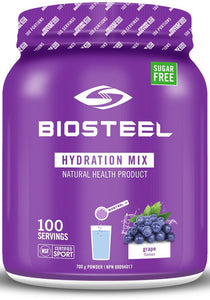 BIOSTEEL Hydration Mix (Grape - 100 Servings)