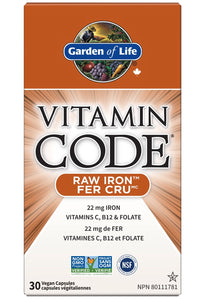 VITAMIN CODE Raw Iron (30 vcaps)